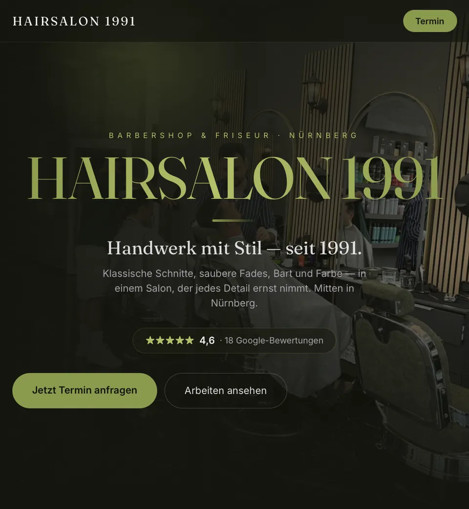 Bildschirmfoto: Hairsalon 1991